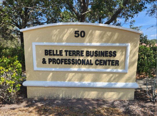 Sign for Belle Terre Business & Professional Center